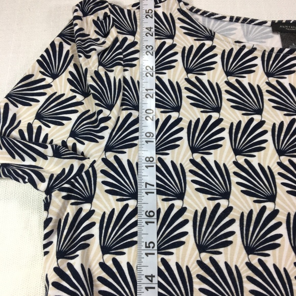 Ann Taylor Factory Long Sleeve Leaf Design Shirt L - Picture 5 of 7
